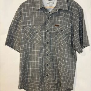 Orvis Charcoal Checkered Men's Shirt